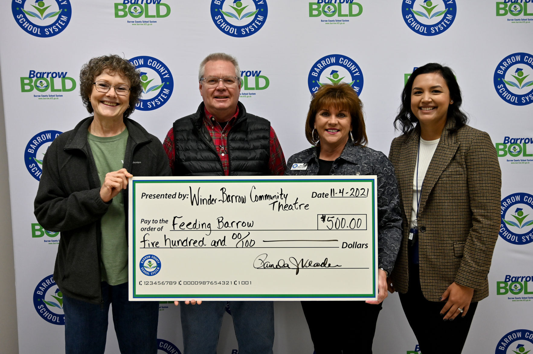 WBCT donates to Feeding Barrow